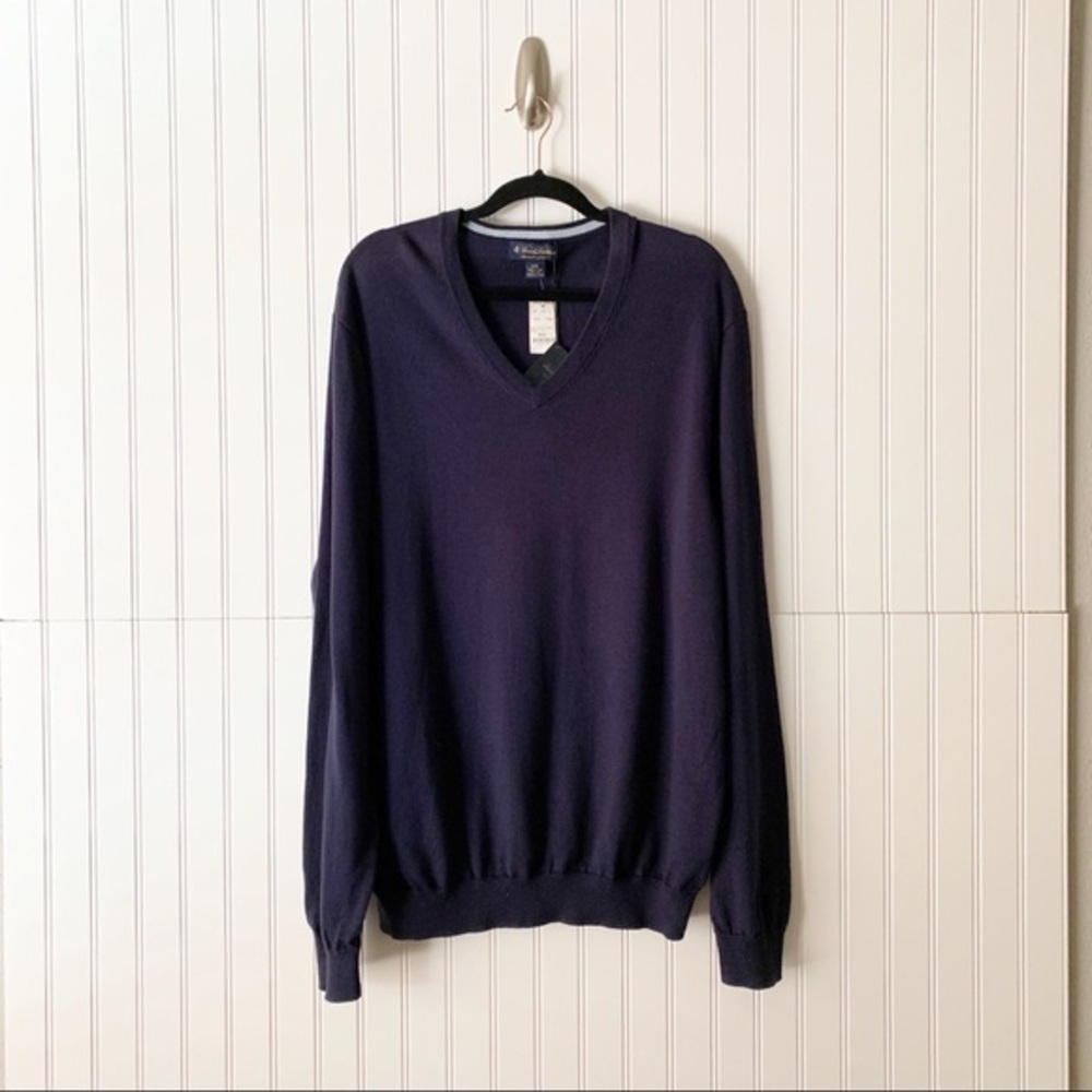 Brooks Brothers XXL Navy Blue Pullover Sweater